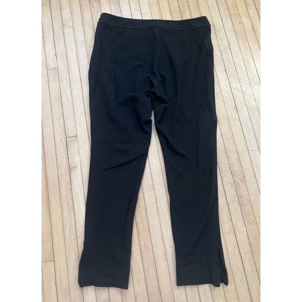 💜 St. John for Nordstrom Black Stretch Pants Cropped 12